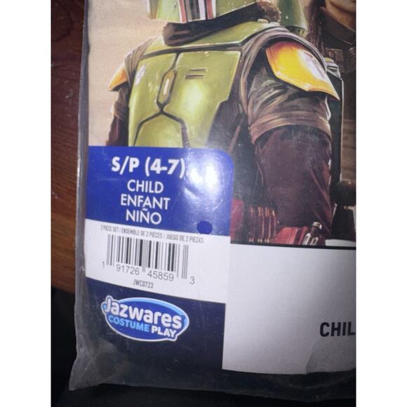 Star Wars Book Of BOBA FETT Halloween Cosplay Costume Child SMALL (4-7) Jazwares - Picture 3 of 3